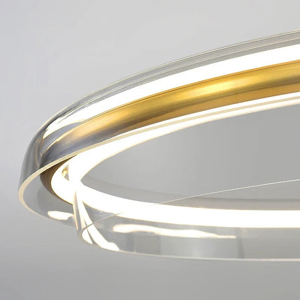 Lustre LED de luxe dimmable avec anneau simple design — LZ4X9T