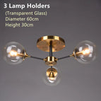 Verre clair 3 lumières / Lumière chaude (3000K)