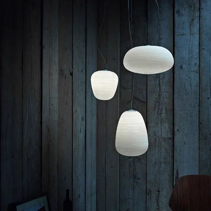 Suspension LED en verre au design japonais moderne pour intérieur élégant — LZ4X9Q
