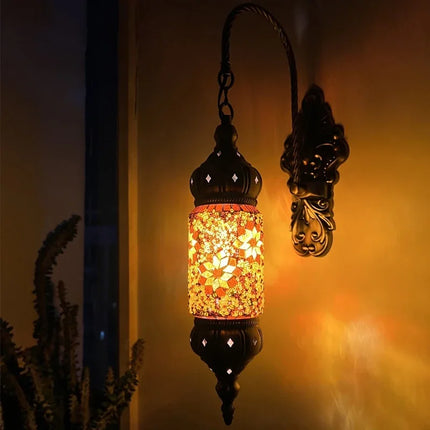 Applique murale LED style bohème méditerranéen mosaïque rétro — LZ4X9P2