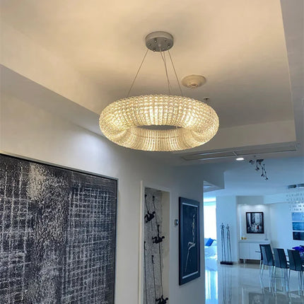Lustre suspension moderne en cristal pour salon — LZ4X9P2