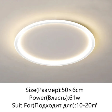 plafonnier led moderne simple variable ronde ou carrée