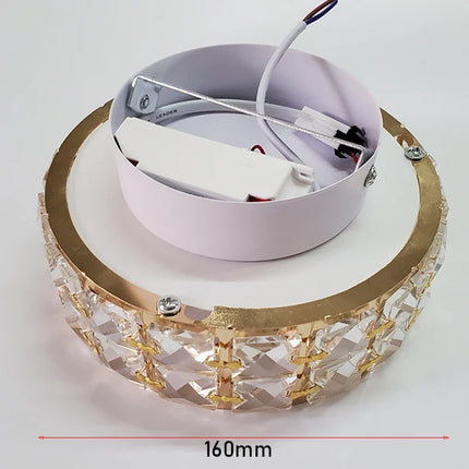 Plafonniers nordiques Lampara Techo lustre Led lumières en cristal Luminaria De Teto Para Sala Plafonnier or noir blanc Lampy