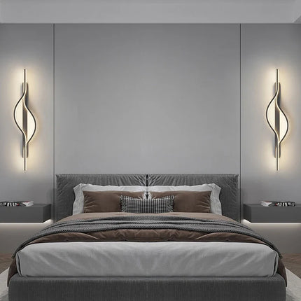 Applique murale LED design minimaliste à rayures pour intérieur — LZ4X9P2