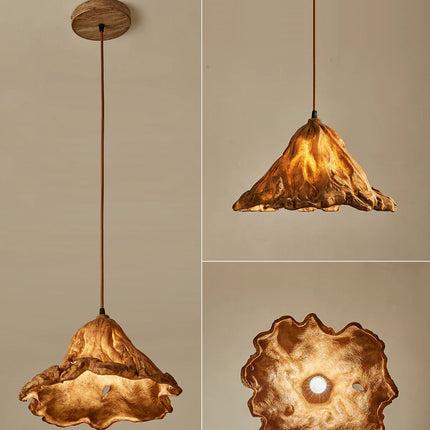Suspension en résine style wabi-sabi zen vintage pour intérieur — LZ4X9T