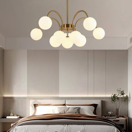 suspension en verre design nordique pour un éclairage moderne