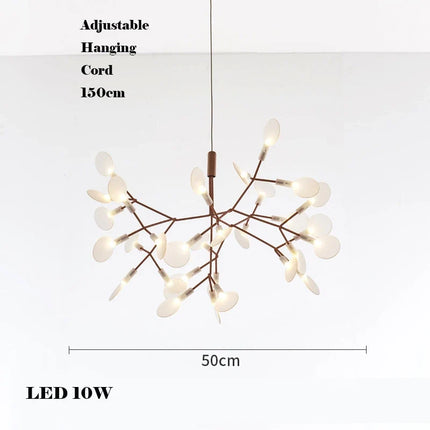 Lustre LED créatif en acier inoxydable et acrylique pour intérieur — LZ4X9P