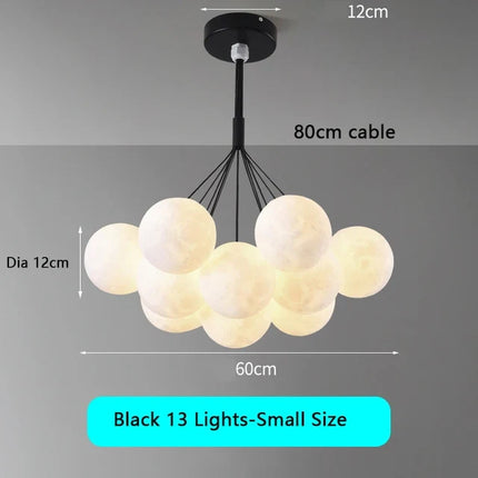 Lustre suspension moderne à bulles avec télécommande pour enfants — LZ4N8Q2