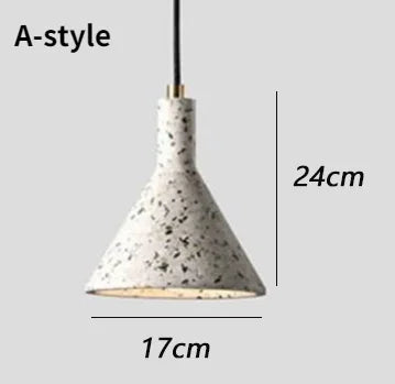 Suspension industrielle rétro en ciment pour bar et café — LZ4D9Q7