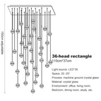 36 têtes-rectangle / Blanc chaud