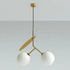 2 Lights Gold White / Warm Light