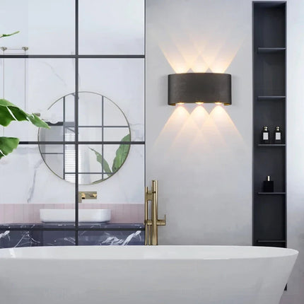 Applique murale LED étanche aluminium éclairage haut et bas extérieur — LZ4X9P2