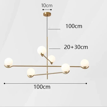 Lustre suspendu fantaisie pour salle à manger et salon — LZ4X9T2