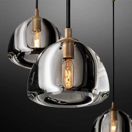Lustre géométrique en cristal pour intérieur luxueux — LZ4XJ9