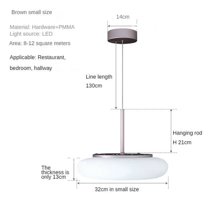 Lustre circulaire LED pour intérieur minimaliste moderne — LZ4P9XJ