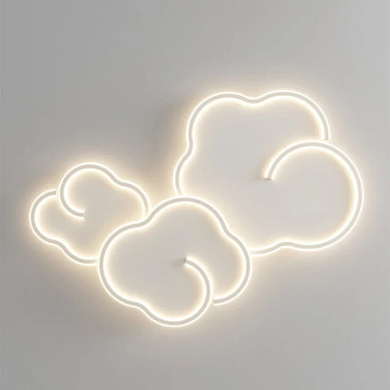 Plafonnier scandinave forme nuage avec gradation et télécommande optionnelle — LZ4F7D2
