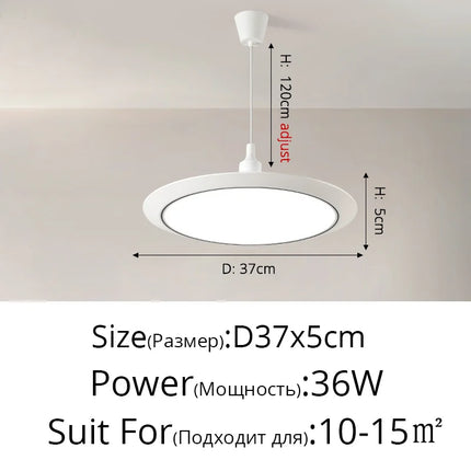Lustre LED ultra-fin circulaire trois-protections minimaliste — LZ4X9T2