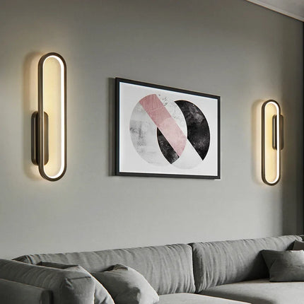 Applique murale nordique en cuivre pour intérieur lumineux — LZ4X9P2