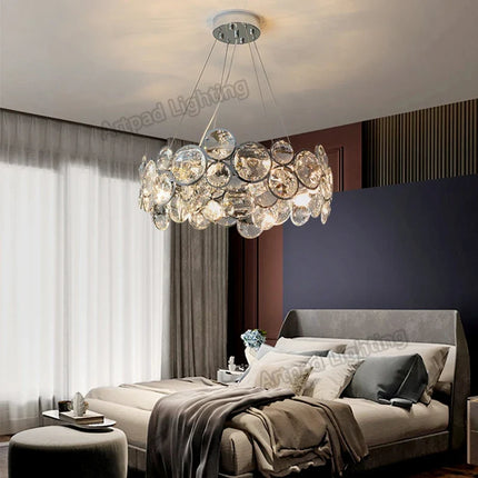 Lustre moderne en cristal pour décoration intérieure romantique — LZ4X9P2