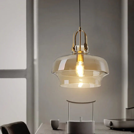 Suspension nordique en verre avec éclairage LED moderne — LZ4T9Q2M