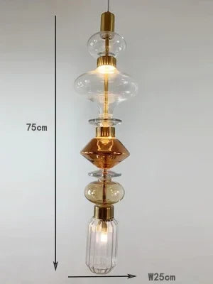 Lustre vitrail personnalisé pour décoration intérieure lumineuse — LZ4X9P2