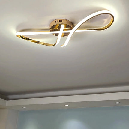 Lustre moderne en métal pour intérieur contemporain et élégant — LZ4X9Q