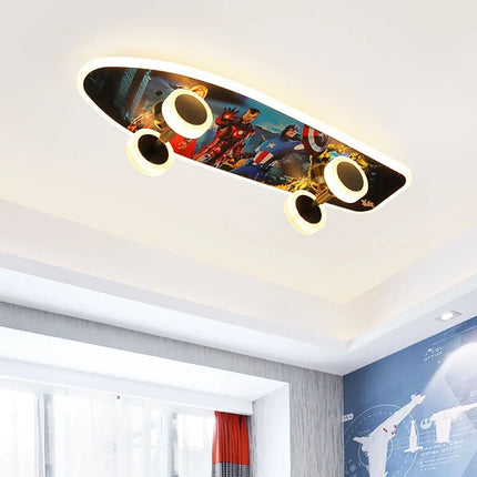 Plafonnier nordique créatif skateboard pour chambre d’enfant moderne — LZ3X9P