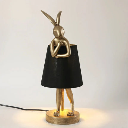 Lampe de bureau design rétro en résine forme lapin pour intérieur — LZ4X9P2