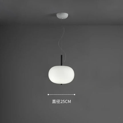 Lustre suspension LED en verre style nordique pour décoration — LZ4X9P