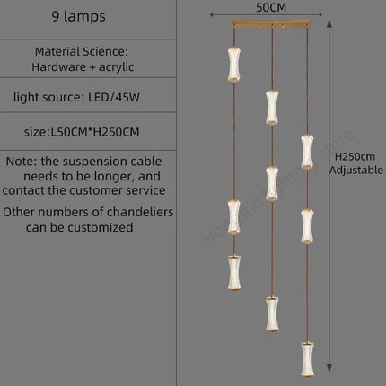 Suspension moderne pour loft et hall style nordique — LZ4X9P