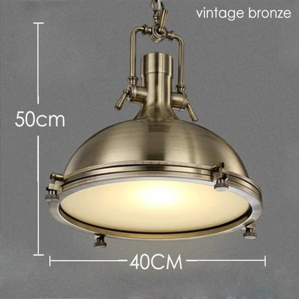 Suspension industrielle rétro en métal pour décoration intérieure — LZ4X9T
