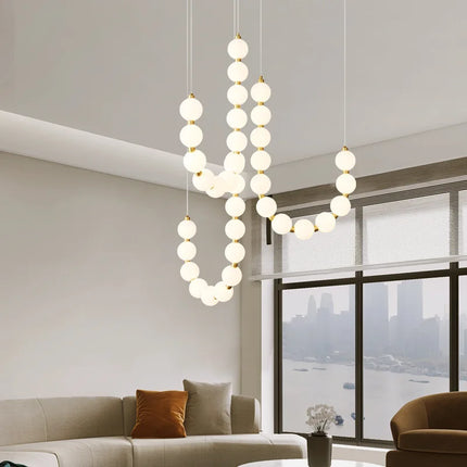 Suspension LED ronde en laiton, cuivre et aluminium décorative — LZ4M7Q2N