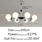 Argent 8 têtes / 7W Blanc Froid