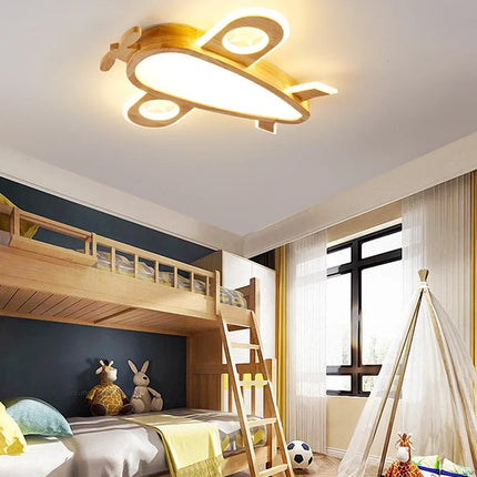 Lustre suspension en bois décoratif pour chambre d'enfant — LZ4P9X