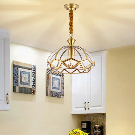 Plafonnier cuivre style américain moderne pour intérieur simple et créatif — LZ4X9T2