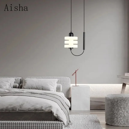Lustre suspension en verre au design nordique élégant — LZ4X9P
