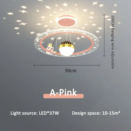 Lustre LED rond à gradation pour chambre d’enfant — LZ4X9T1