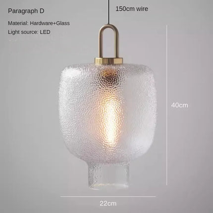 Lustre suspension en verre au design minimaliste et léger — LZ4X9P2Q