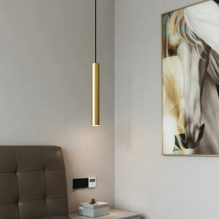 Lustre LED moderne en cuivre avec fil réglable pour hôtel — LZ4P9XQ