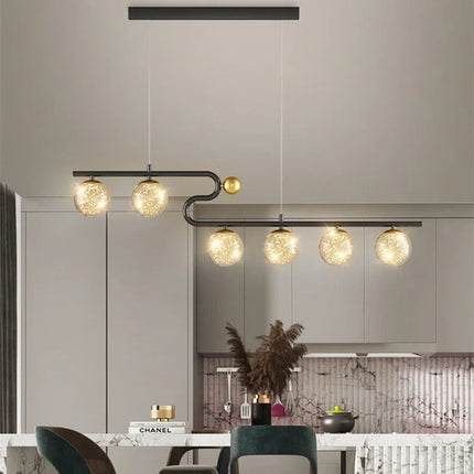 Suspension décorative moderne en forme de boule en verre — LZ4P9XQ