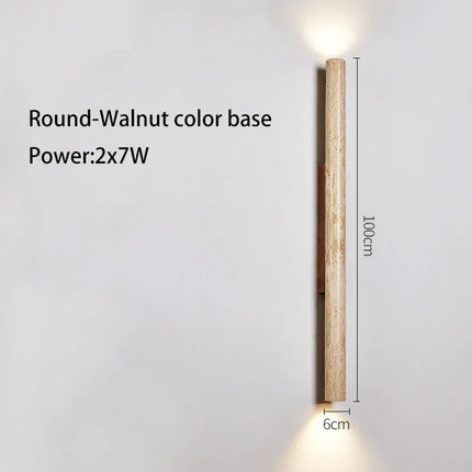 Applique murale LED longue en pierre naturelle — LZ4X9JQ