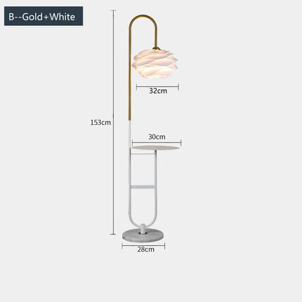 Lampadaire design en acrylique pour éclairage intérieur moderne — LZ4X9T