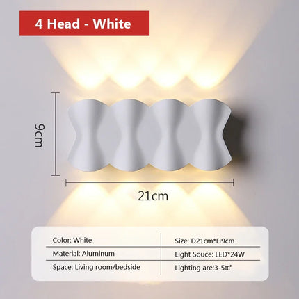 Applique murale LED moderne pour jardin et extérieur — LZ4X9T2