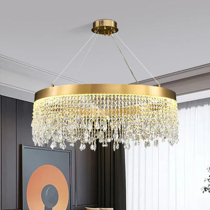 Plafonnier LED décoratif moderne en cristal pour intérieur — LZ4X9P