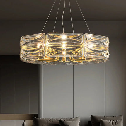 Lustre LED cuivre au style nordique pour décoration intérieure — LZ7FQ2