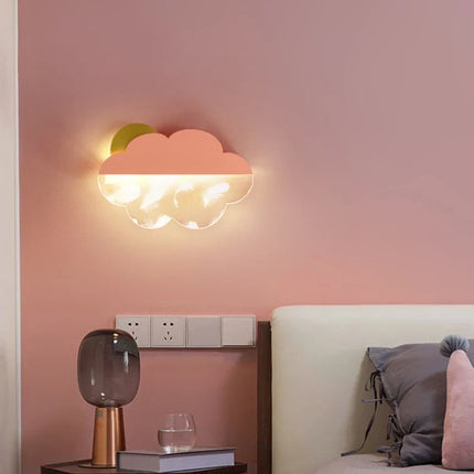 Applique murale nuages en plumes pour décoration enfantine — LZ4X9B2