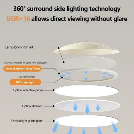 Lustre LED nordique design soucoupe volante — LZ4X9Q
