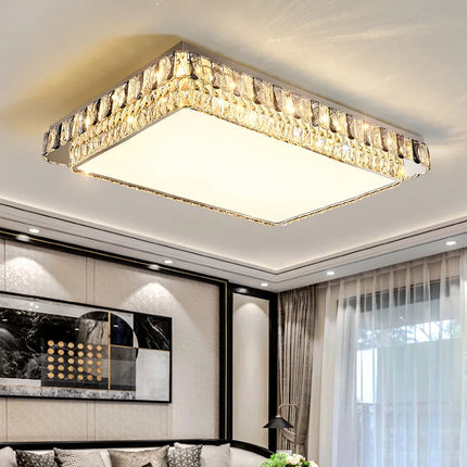 Plafonnier LED rond en cristal de luxe moderne — LZ4X9P2Q