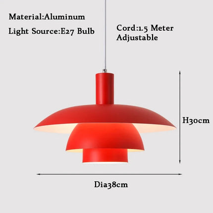 Suspension réglable style milieu du siècle forme UFO dégradé — LZ4X9P