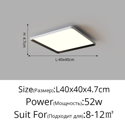 Plafonnier LED rond ultra-mince moderne sans effet stroboscopique — LZ4X9T